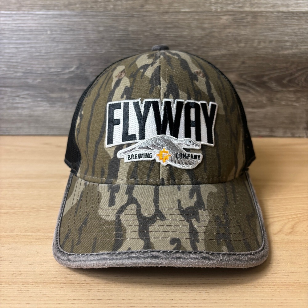 Flyway Brewing Company Hat Cap Brown Camo Camouflage Beer Brewery Hunting - Picture 1 of 9